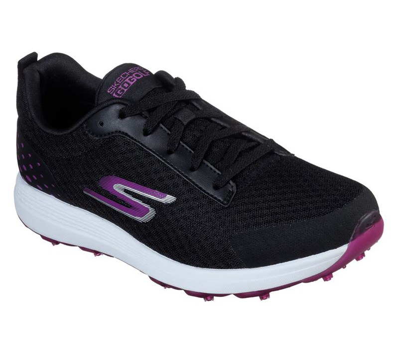 Skechers Go Max - Fairway 2 - Womens Golf Shoes Black/Purple [AU-EG0321]